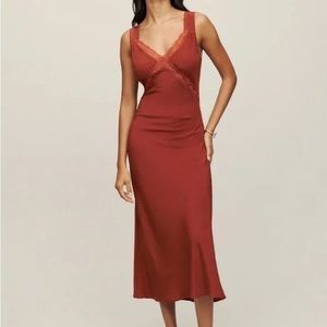 NWT REFORMATION PROVENCE DRESS IN RUST